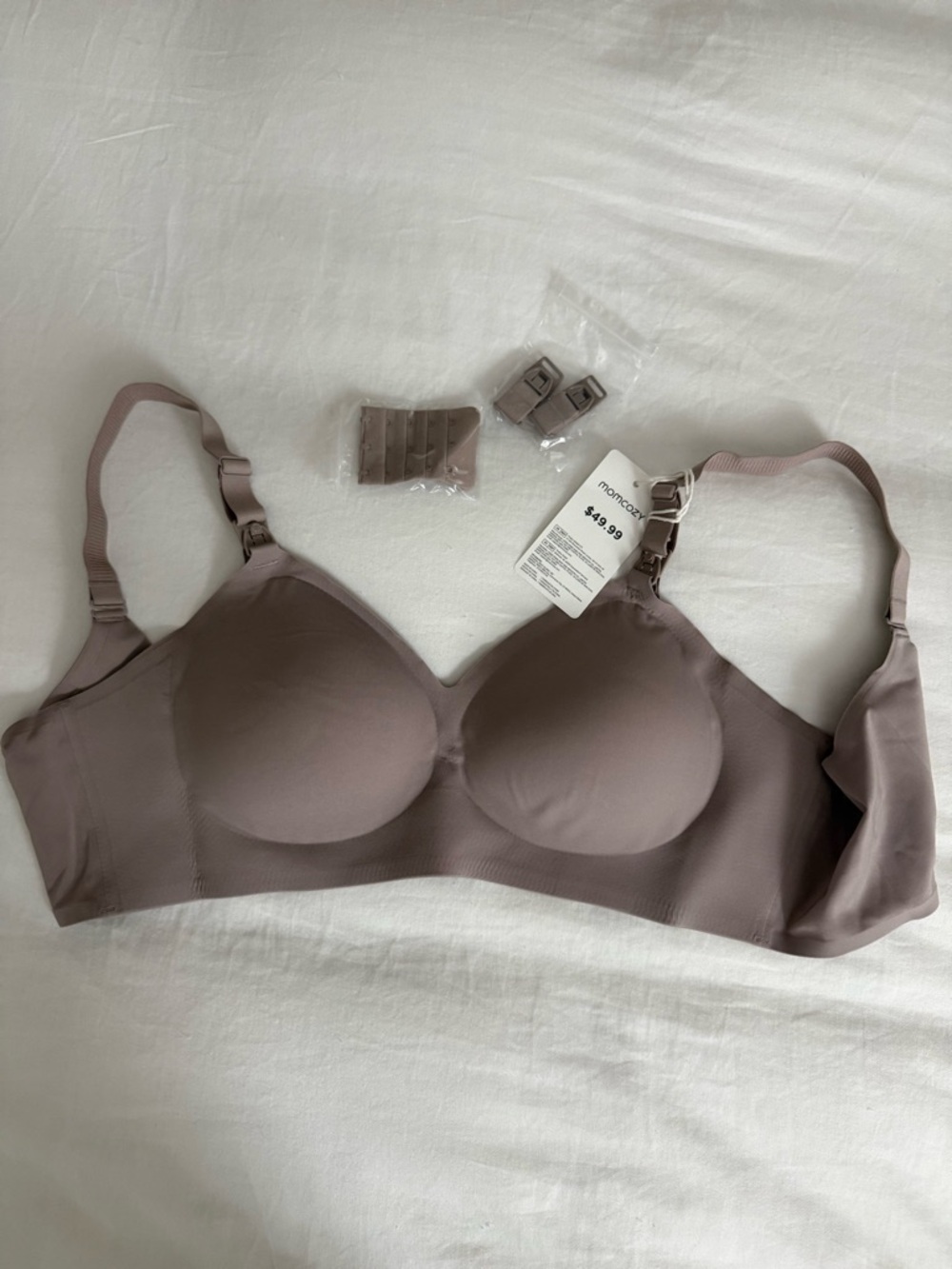 Seamless Nursing Bra in Mauve Taupe